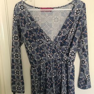 Boohoo pattern romper